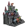 Medieval Mini Dragons Guarding King's Landing Castle Fortress Display Statue