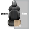 povtii Car Front Seat Cover, 22"×24" Luxury PU Leather Auto