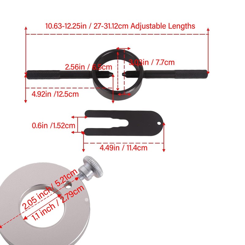 Ausla Motorcycle Fork Spring Compressor Tool, Fork Spring Compressor Tool