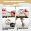 10 PCS - Spring Projection Door Stop in Brass for