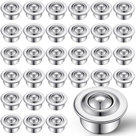 Gisafai 40 Pcs 5/8" Roller Ball Transfer Bearing Ball Transfer Bearing Casters Carbon Steel 360 Rotation for Conveyor Roller Stand Table, Load 44lbs