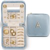 Vlando VJ-23027-HBU-39-A Square Flannel Jewelry Box