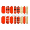 Glam Girl Nails Christmas Plaid Nail polish strips / Nail Wraps / Nail Stickers