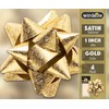 Purim Pull Bows For Gift Wrapping - Gold Pull Bows
