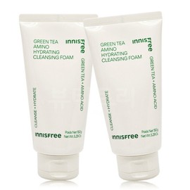 Innisfree Green Tea Amino Moisture Cleansing Foam 150g X 2 / 이니스프리 그린티 아미노 수분 클렌징 폼 150g X 2개