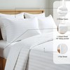 Bluemoon Homes 100% Egyptian Cotton Sheets Stripe Queen Size -