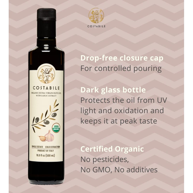 Costabile Garlic Infused Olive Oil & Orange Infused Extra Virgin