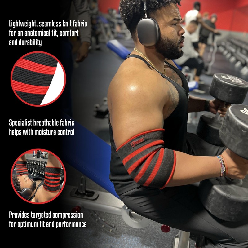 Elbow Sleeve (Pair) Dual-Ply Elbow Support & Compression for Powerlifting