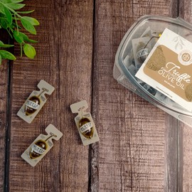 Premium Truffle Olive Oil - Infused with Truffle Aroma - Easy Open and Non-Drip System - 24 Servings per Pack of 8 ml