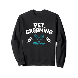 Funny Dog Groomer Clothes for Pet Younique Stylist Sweatshirt, black