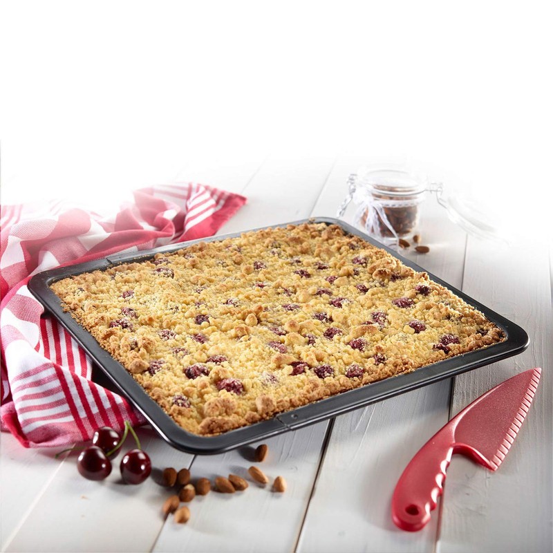 Westmark Kuchenschneider und -heber, Extra breit, Länge: 29 cm, Kunststoff,