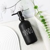 VIMERPA Hand Soap Dispenser, Matte Black Soap Dispenser for Bathroom,