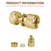 Brass Hose Connector, Pack of 6 Brass Hose Connectors, Brass