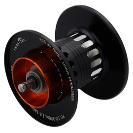 HEIGHTEN Daiwa Bait Reel Spool with Deep Groove, For PE Lines, 2 Levels of Movability, Replacement Spool with Bearing for Tees/ Gillion/ Ryoka/ Mozan/ Silver Wolf (HT16504)