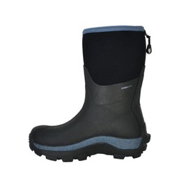 Dryshod Womens Arctic Storm Extreme-Cold Conditions Winter Mid Boot Black/Blue 9