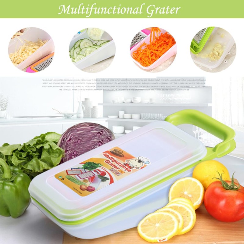 Contiup 4 in 1 Vegetable Grater Set with Container Multifunctional