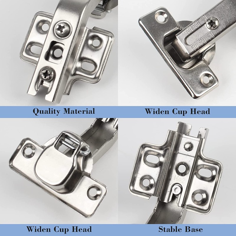 LUCKYBEE 2pcs 135 Degree Corner Hinges Kitchen Cabinet Hinges Concealed