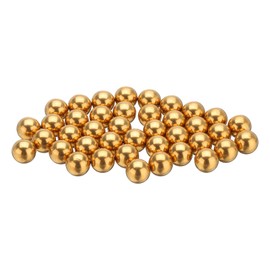 sourcing map 40 Pcs 8 mm Bearing Balls H62 Brass G100 Precision Balls for Industrial Spheres, Machinery, Automotive, and DIY