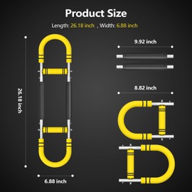 Twister Arm Trainer, Adjustable Chest Workout Equipment,Arm Chest Trainer for Men,Shoulder and Forearms Muscle Training,Portable Detachable Upper Body Fitness Machine for Home & Gym