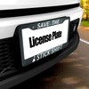 HOSNYE Save The Stick Shift License Plate Frame Metal License