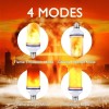 Omicoo 2x Omicoo E26 E27 LED Flame Effect Fire Bulb