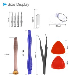 CoCud 8 in 1 Electronics Repair Kit, 8cm Length Screwdriver, Magnetic Multi-bit Screwdriver Opening Pry Tool - (Applications: for Watches Repair), 2-Sets