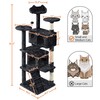 Topeakmart 61in Cat Tree for Indoor Cats, Cat Tower with