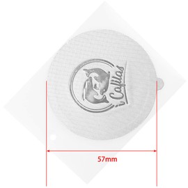 200pcs Coffee Pod Seal Lids,Aluminum Espresso Lids Foil Seals for Reusable Capsules Compatible with Nespresso Espresso Capsules Machines (for VertuoLine)+1 Spoon +1 Brush