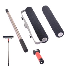 BXGTECH 18inch+16inch Drywall Compound Roller with Extension Handle, Sef of 2 Drywall Texture Roller Brush for Smoothing Walls and Ceilings