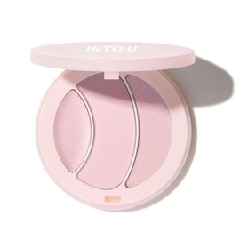 INTO U Highlight Multi-functional Highlight Palette Gloss Cream Powder Glitter #H03 Rose Quartz