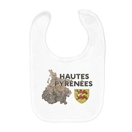 Fabulous Baby Lätzchen aus Bio-Baumwolle Hautes Pyrénées 65 Departement Tarbes Antike Karte Okzitanien