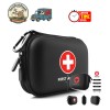 Compact 100-Piece First Aid Kit in Waterproof Case - Ideal
