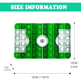 Pop Fidget Toy, Pop Bubble Anti-Stress Toy for Adults and Children, Sensory Toy for Autism, Relieves Anxiety, Squishy Bubbles (Football Fields)