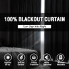 H.VERSAILTEX 100% Blackout Curtains for Bedroom Short Curtains Half Window