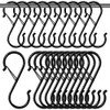GZLFH Pack of 20 S-Shaped Hooks, S Hooks, Multifunctional Anti-Drop