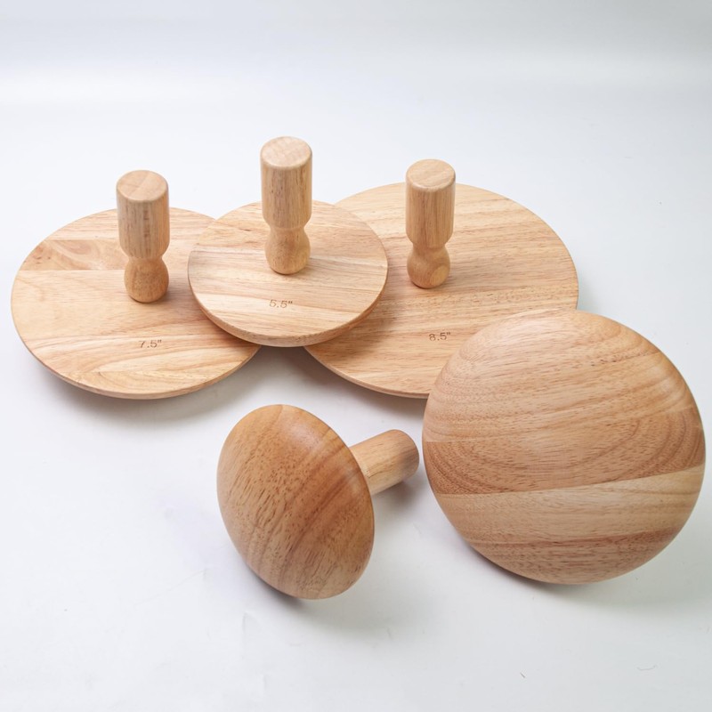 1X Pottery Molds 6.5'' Plaster Wood Pottery Tools with Handle
