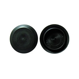 3/4" 0.75 inch Flush Mount Black Plastic Body and Sheet Metal Hole Plug Qty 25