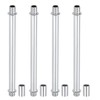 PATIKIL Straight Pipe Lamp Stems Rod Kit, 4Set M10 Carbon
