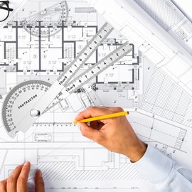 FEMONGY Protractor Protractor Metal 180° Stainless Steel Goniometer with Locking Screw Protractor with Scale Ruler for School Carpenters DIY Painting Drawing Marking (150 mm ambos brazos)