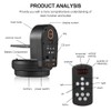 Motorized Pan Tilt Head 2-axis Panoramic Head Electric PTZ Ball
