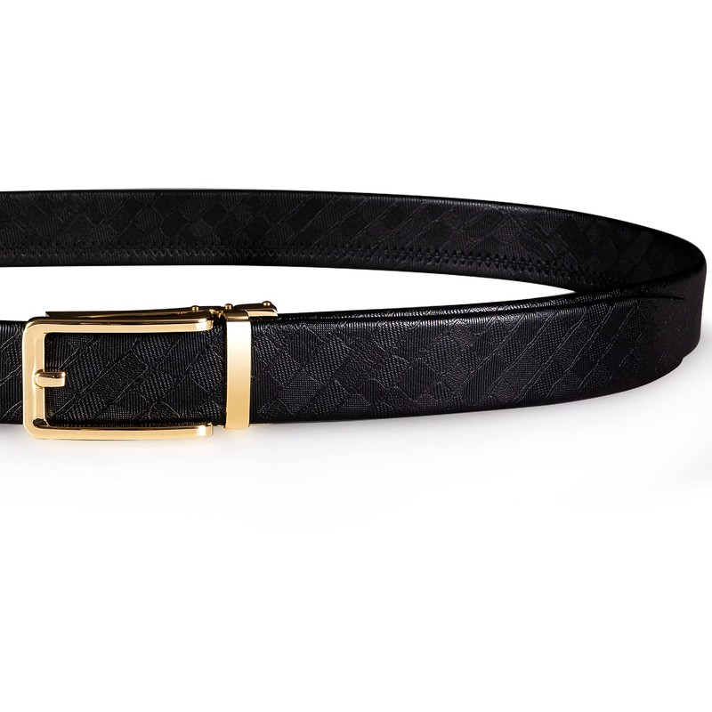 Barry.Wang Mens Ratchet Belt Christmas gift Designer Buckle with Colorful