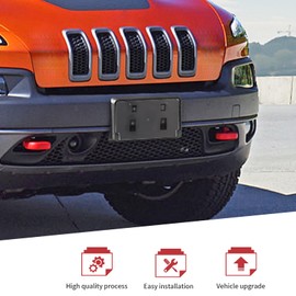 JeCar Front License Plate Bracket Frame Fit for Jeep Cherokee 2014-2018 License Plate Mount Holder