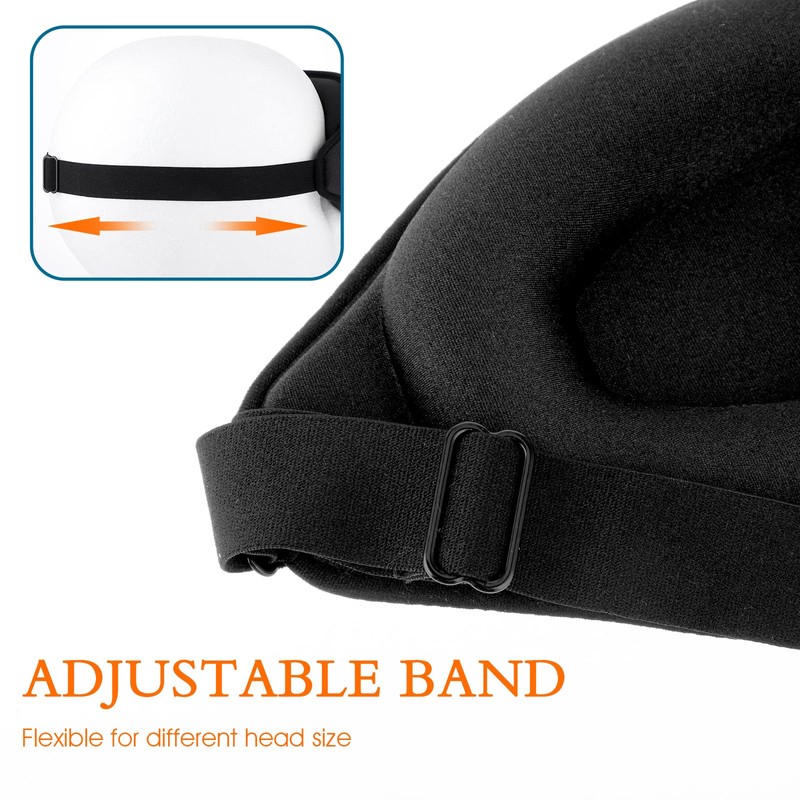 WLLHYF Silk Sleep Mask, 3D Stereo Deep Sleep Eye Mask