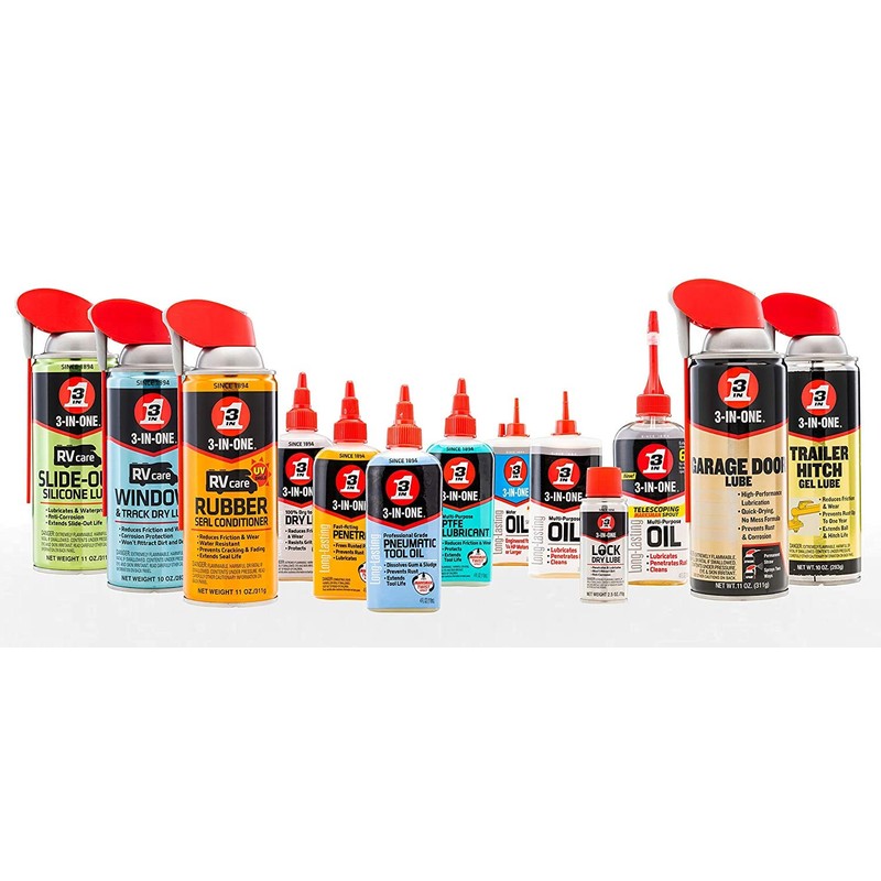3-IN-ONE Professional Garage Door Lubricant with Smart Straw Sprays 2