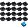 BOJIDO 20pcs Mini Aluminum Heatsink 14x14x6mm Cooling Fin Heat Sink