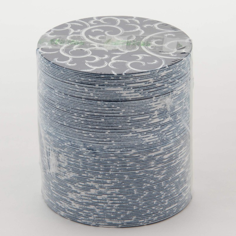 Endoshoji PKCR701 Commercial Paper Coasters, Arabesque, 100 Piece Set, Navy Blue,