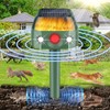 JNKNT Ultrasonic Animal Repeller,360° Solar Pest Animal Repellent,Cat Repellent Outdoor