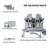 AKINLOAF UK2.5B 10 Gang Box Connector DIN Rail Terminal Blocks,