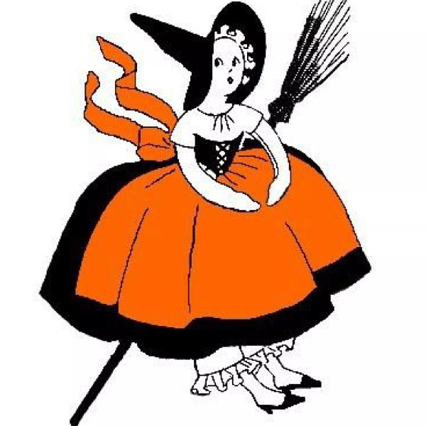 15" Witch Doll Pattern & Doll Clothes Pattern Halloween Friendly