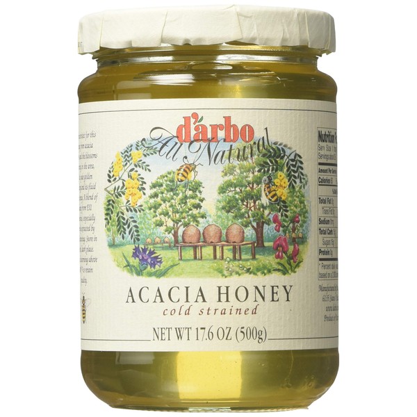 d'arbo All Natural Acacia Honey, 17.6 Ounce (Package May Vary)